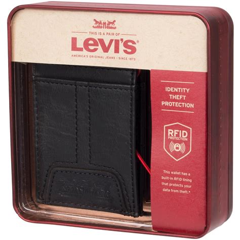 levis wallet rfid protection|rfid money clip wallet.